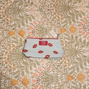 Kate Spade For Clinique Lip Print Cosmetic Bag